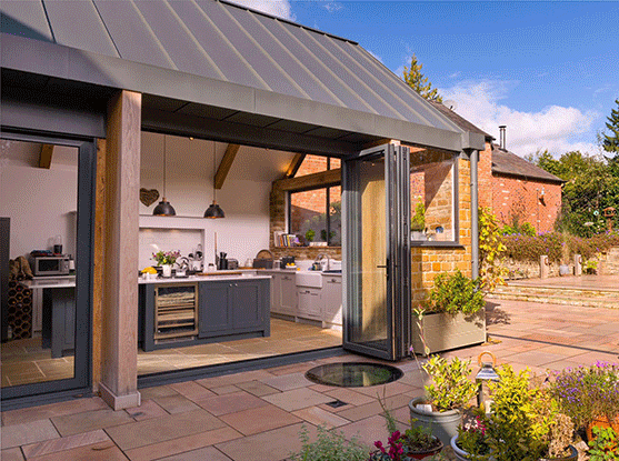 traditional garden room with a modern twist